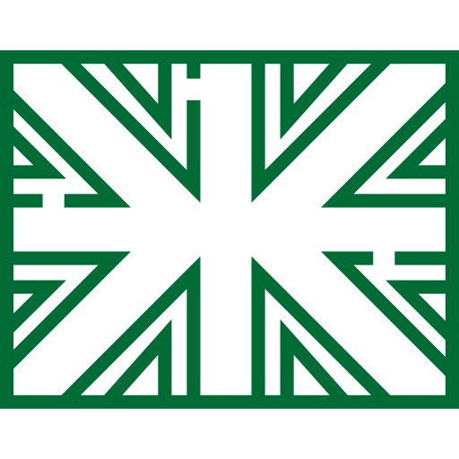 A green Union Jack
